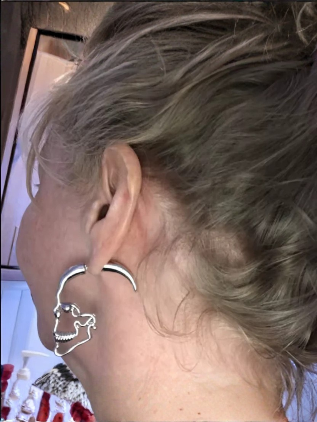 Skeleton Goth 3D Earrings