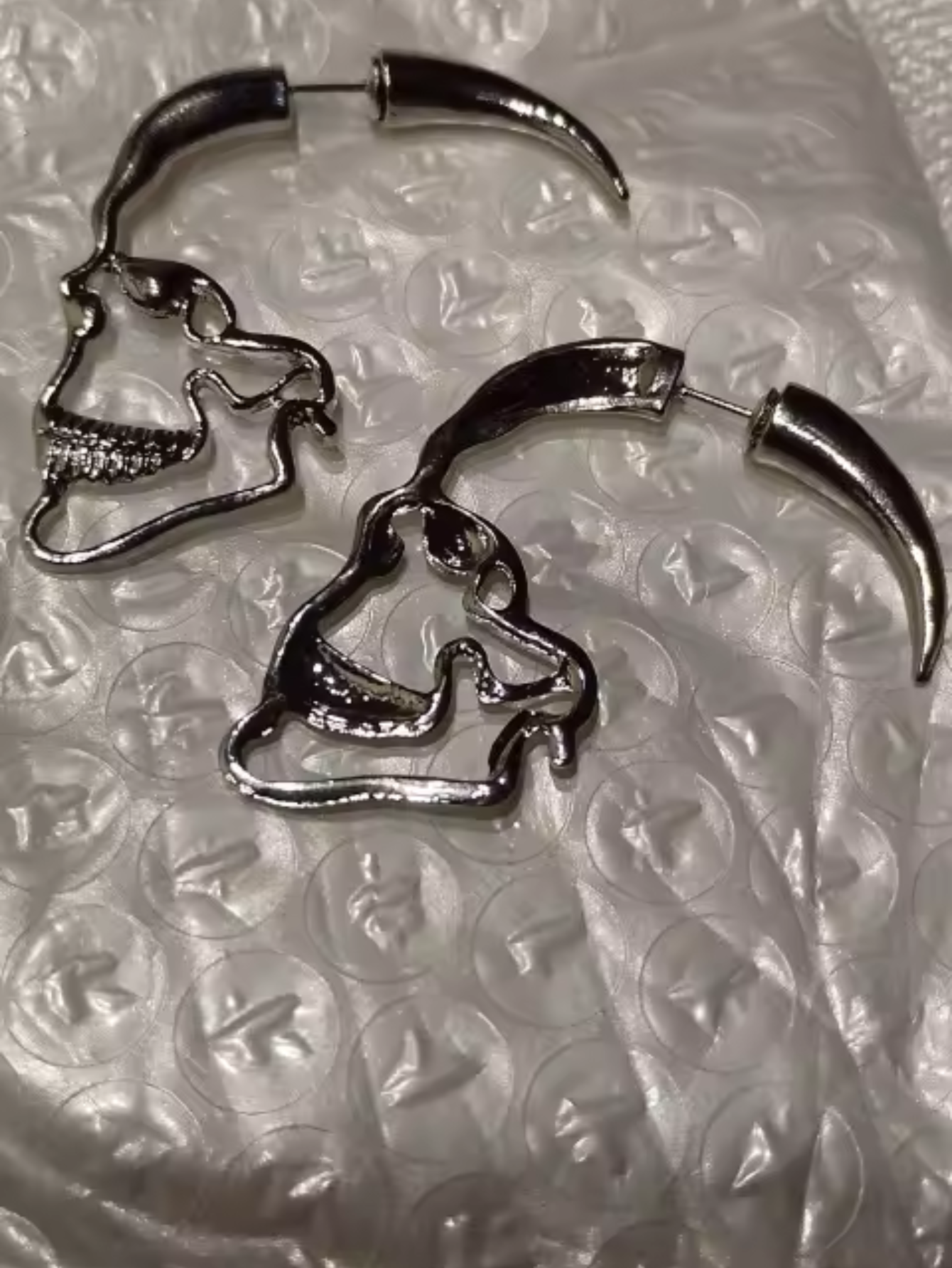 Skeleton Goth 3D Earrings