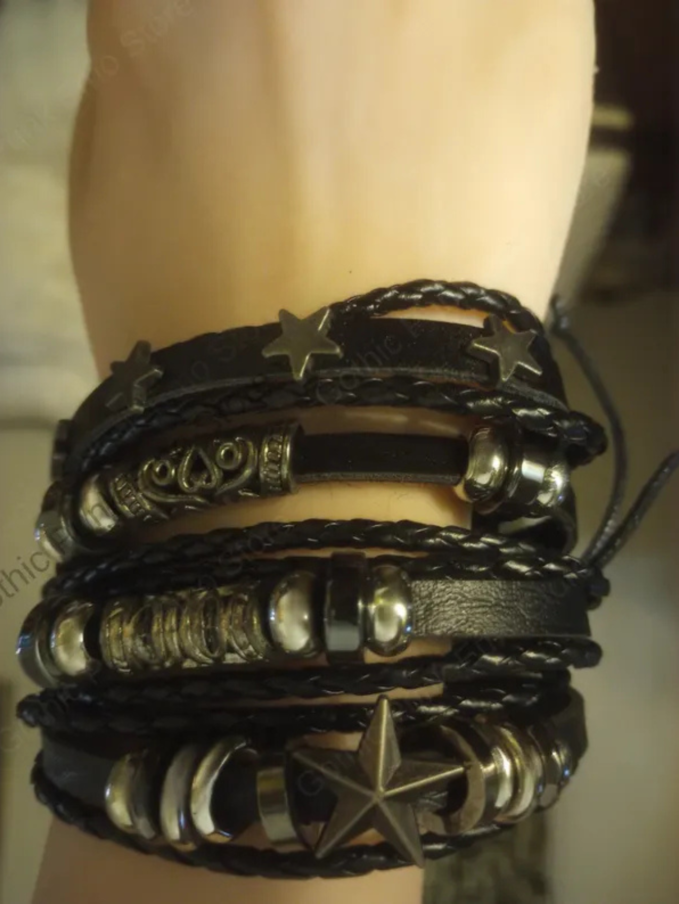 Star Astrology Emo Bracelet Rock Star