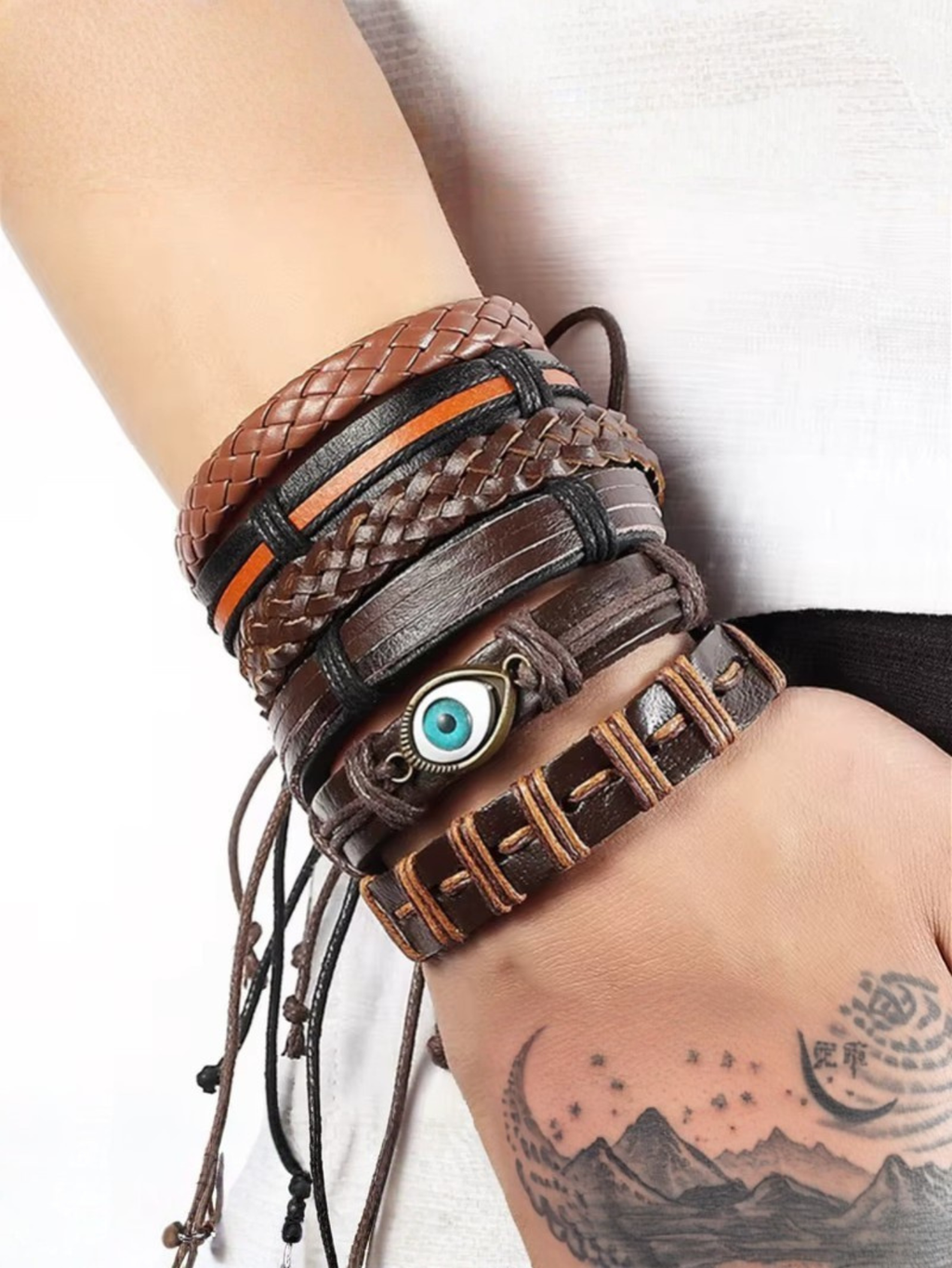 Gothic Punk Bracelet Set