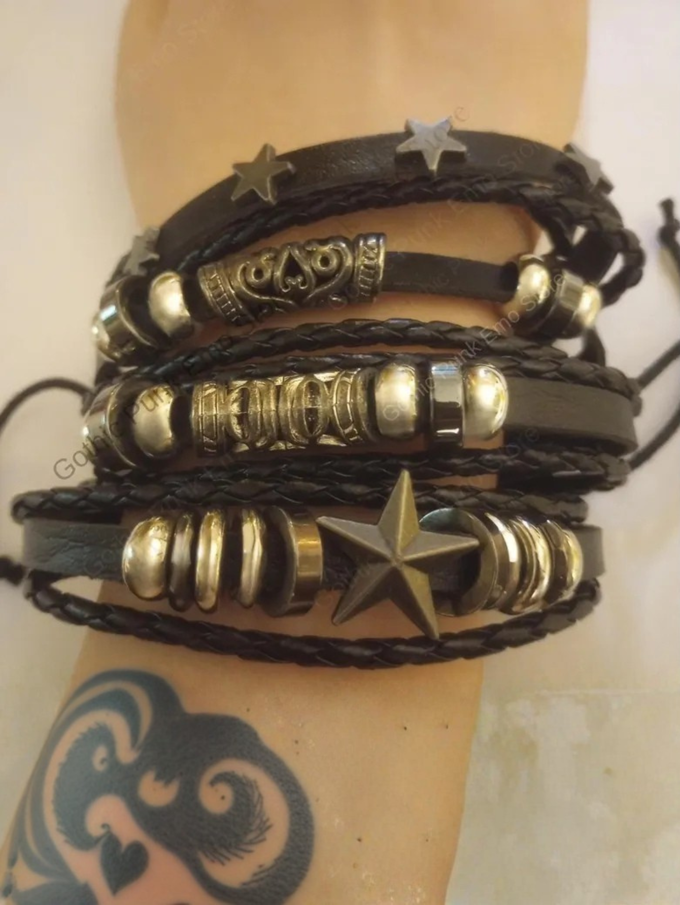 Star Astrology Emo Bracelet Rock Star