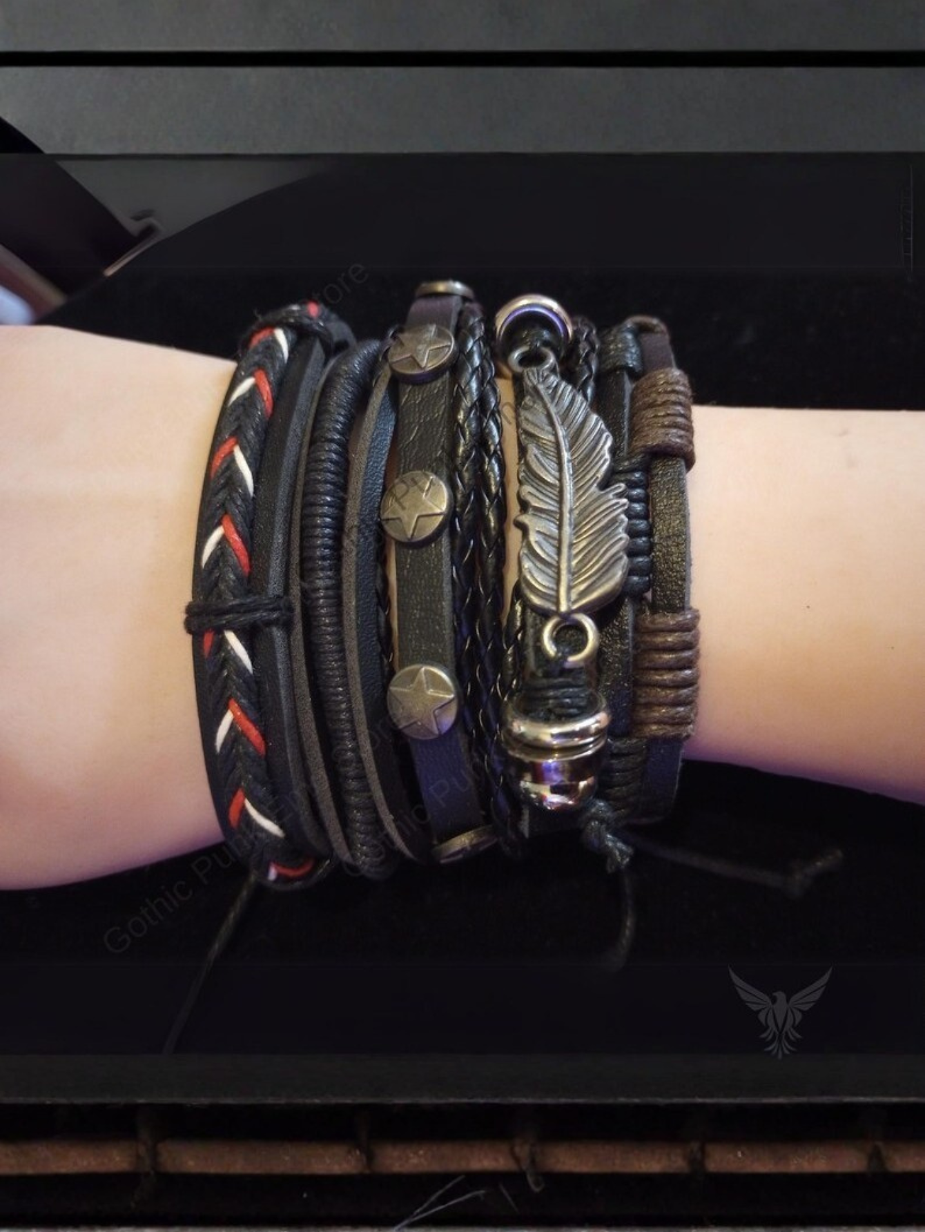 Leaf Star Emo Bracelet Set